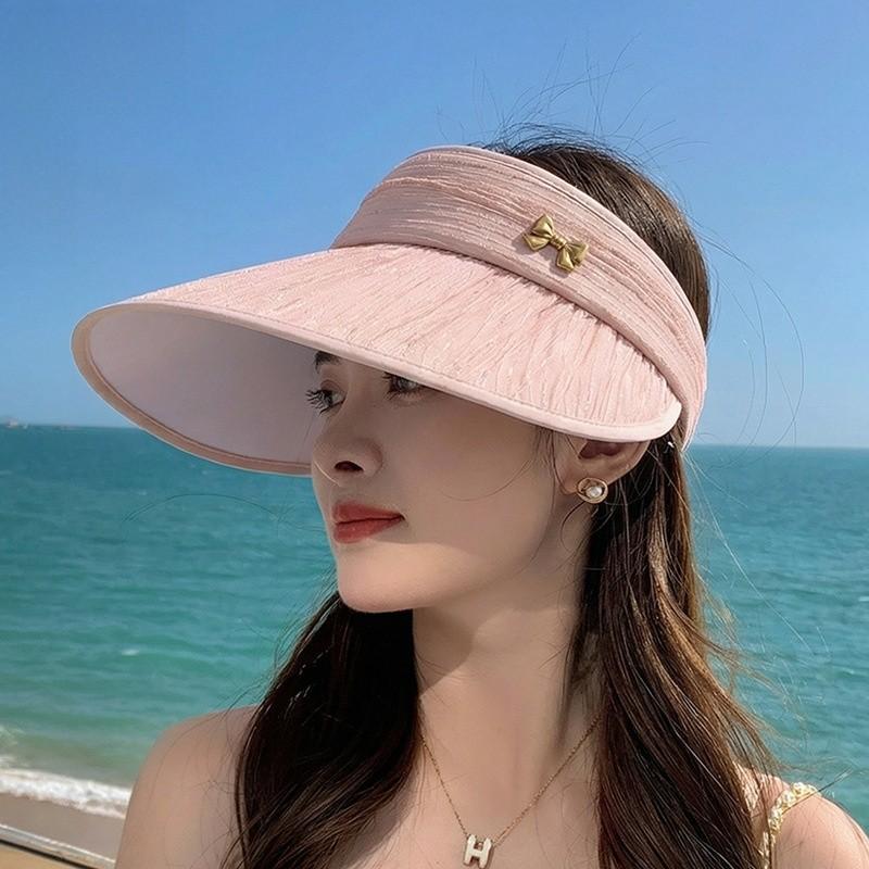Summer Flowy Sun Hat With Wide Brim For Women Outdoor Sun Protection