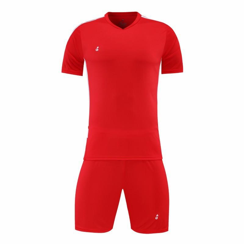 Adult Soccer Jersey Set Short Sleeve Team Uniform Custom Print Number Name Sportswear