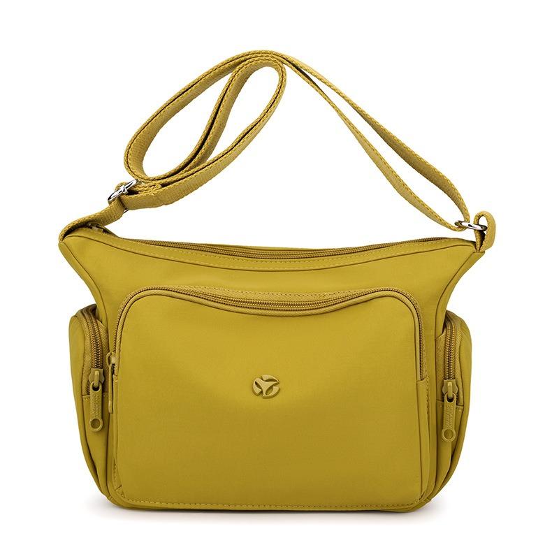 Simple new solid color shoulder bag women's light casual trendy outdoor small square bag fashionable commuter multi-pocket messenger bag