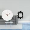 Silent Decorative Wall Clock And Horror Artwork Photo Frame for Home Office Room Gallery Studio