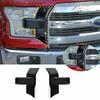 Black Front Bumper Headlight Grille Decor Cover Trim For 2015- Ford F-150