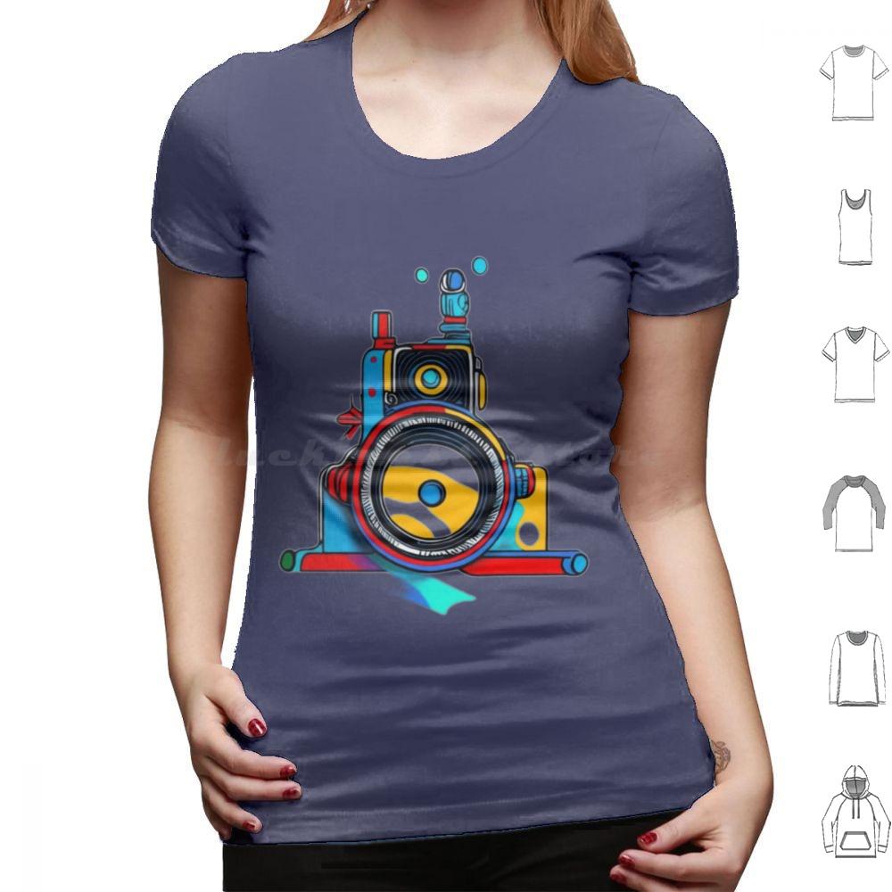 Fotografia T Shirt 6xl Cotton Cool Tee Fotografia Magliette Retro Film Sculpture Cinema Fotografia Vintage Camera Hasselblad