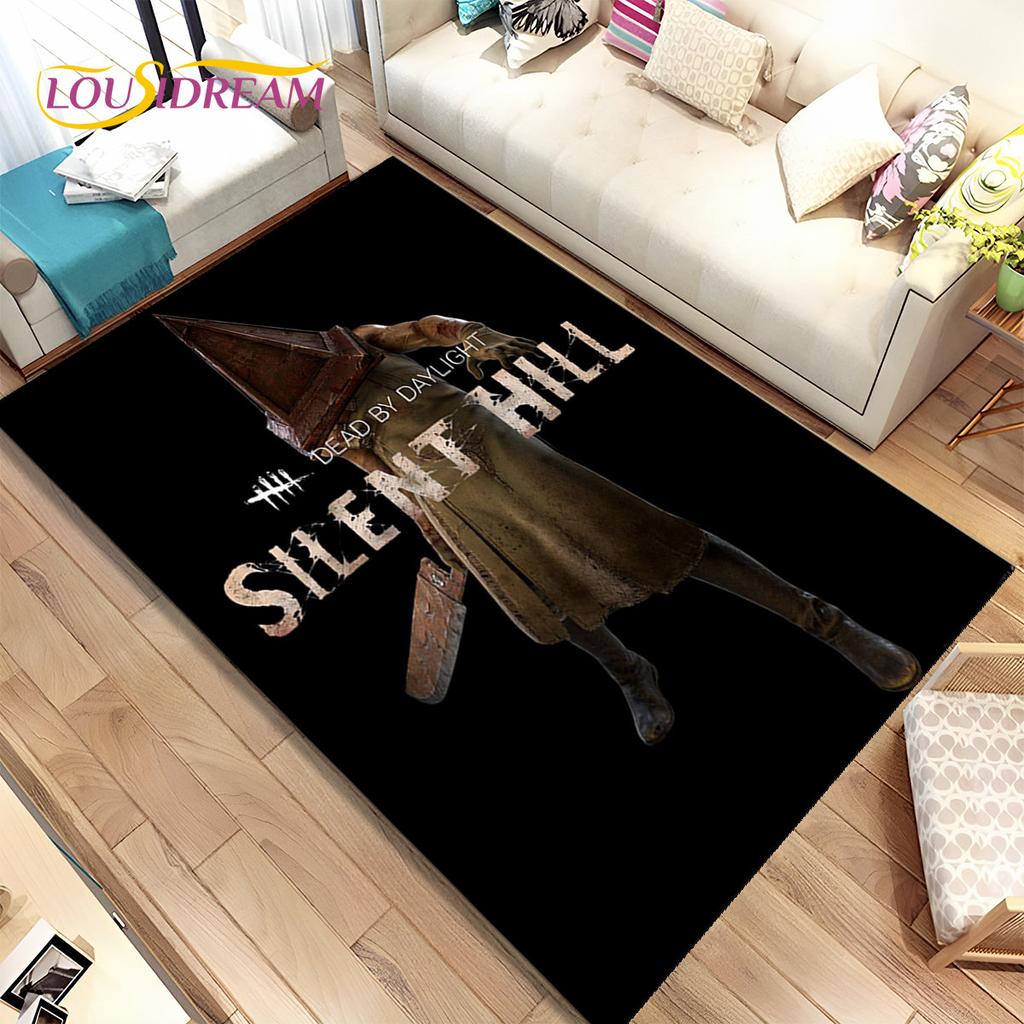 Silent Hill Horror Movie Games Area Rug,Carpet Rug for Living Room Bedroom Sofa Doormat Decoration, Kid Play Non-slip Floor Mat