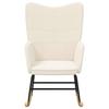 Rocking Chair Cream Sherpa Fabric