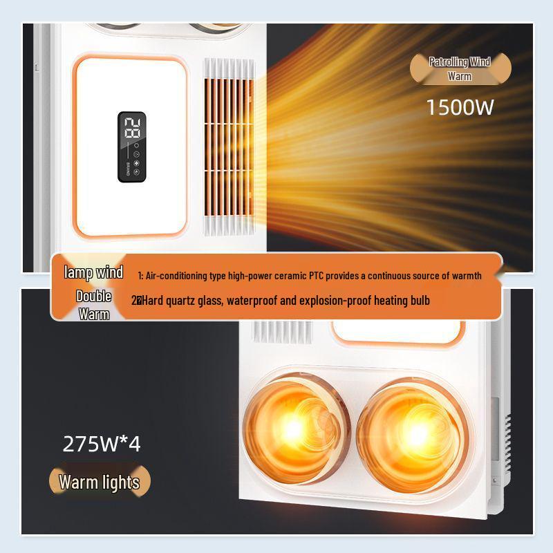 Shanghai Shenhua Yuba Integrated Ceiling LED Light & Warm Exhaust Fan for Bathrooms