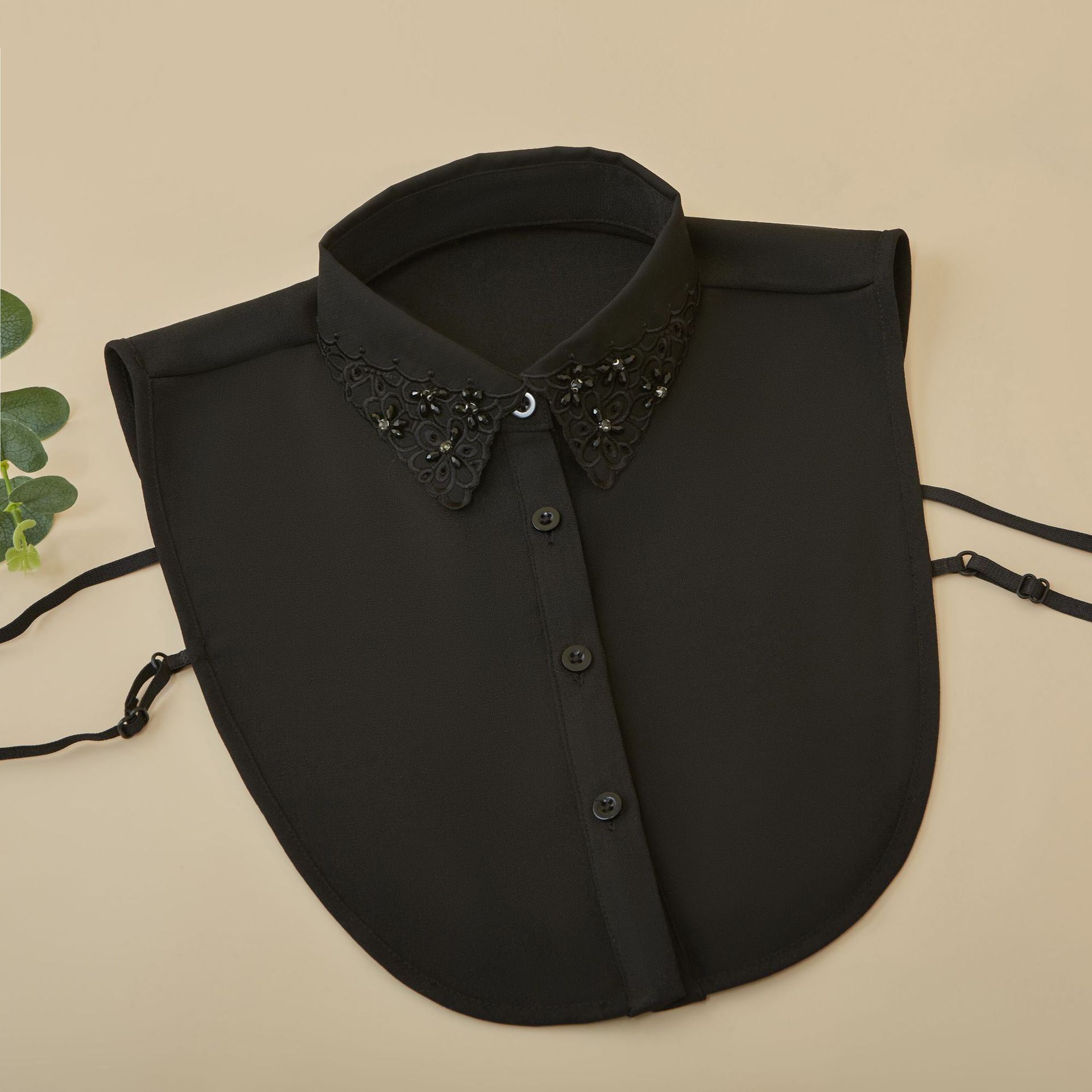 

Luxury Floral Shirt Detachable Collar for Womens Double Lapel Neckwear Decorative Fake Collar Women s Clothing Accessories