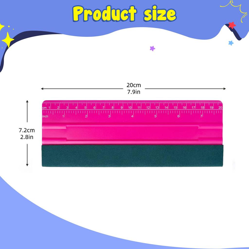 Felt Squeegee for Vinyl Multifunctional Edge Squeegee Craft Knife Sign Making Universal Vinyl Scraper Car Window Tint Tool