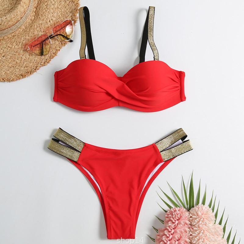 Summer Sexy Bikinis Push Up Swimsuits Women's Swimwear For Female Beach Swim Wear Bathing Suits Brazilian Bikini Set Pool Bather