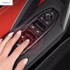 Inner Window Glass Lift Switch Button Panel Cover Trim For BMW X1 iX1 U11 X2 iX2 U10  2024 2025 ABS Carbon Fiber Accessories