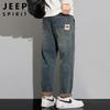 JEEP SPIRIT Men's Loose Fit Washed Retro Jeans