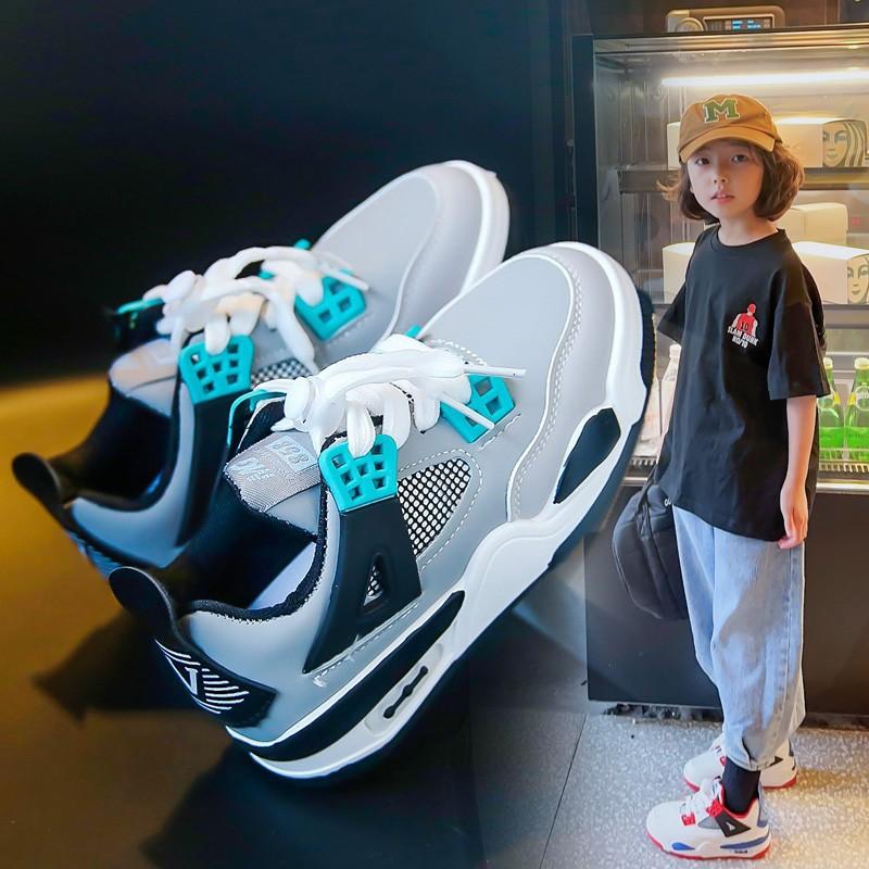 Girls' Sports Shoes 2025 Autumn New Children's Breathable Soft-soled Casual Shoes Medium and Older Children's Running Shoes Boys' Board Shoes