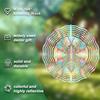 10 Inch Hanging Wind Chime with Rotating Hook Lobster Floral Design Durable Metal Garden Cent