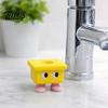 Kids Cartoon Bathroom Ornament 3D Printed Stool Toothbrush Holder, Waterproof Moisture-Proof Cute Small Feet Compact Storage Organizer for Accessories