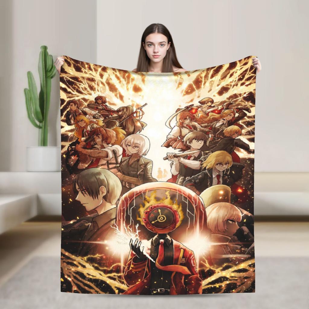Limbus Company Project Moon Blanket Super Soft Fleece Cute Present  Throw Blankets Bedspread