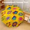 8‑Rib Automatic Umbrella, Mr. Men & Little Miss Design Foldable Umbrella for Sun Rain Protection Travel