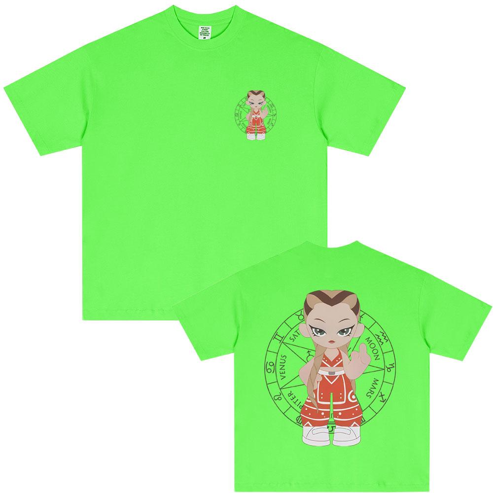 

Lola Indigo Logo Double Sided Print T-shirts Men Women Fashion Oversized T Shirts Summer Cotton Vintage Short Sleeve Tee Shirt 4XL