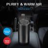 Car Heater, Windshield Defogger And Defroster, 12V 150W Portable Car Heater, Fast Heating And Cooling Car Heater, Plug-In Car Heaters (Black)