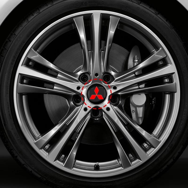 Car Wheel Hub Center Badge Caps Rims Wheel Covers Decoration For Mitsubishi Outlander Lancer 10 9 ASX Eclipse L200 Pajero Triton