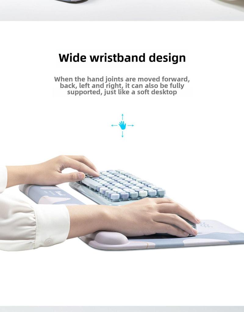 Handgelenkschutz für Mädchen, Mauspad und Tastaturunterstützung für Gaming und Büro