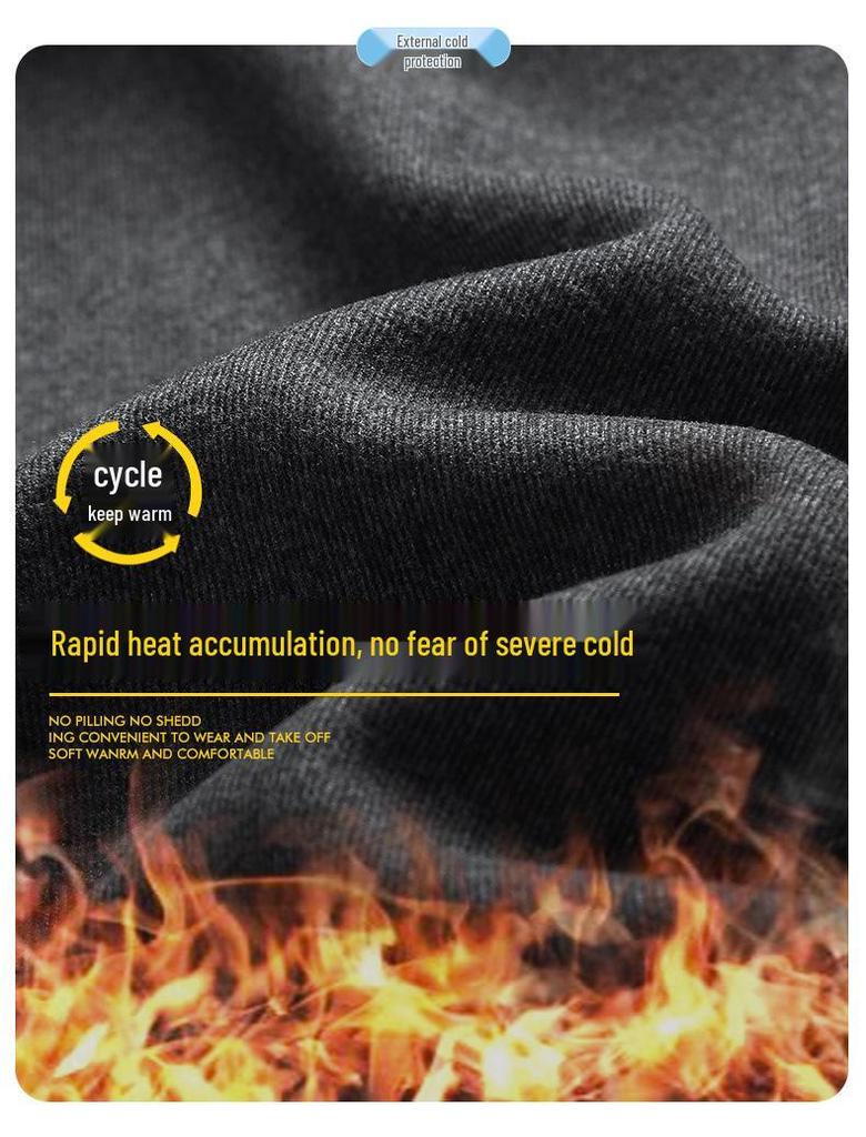 Men's Lambswool Fleece Jacket - Autumn/Winter Velvet Lined, Thick Warm Outerwear for Middle-Aged & Elderly.