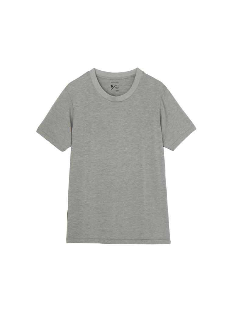 Neutral Works N-Skin Deo Short Sleeve Crew T-Shirt, KS32163, Antibacterial, Deodorizing, Quick-Drying, Deodorant, Classic Mix Gray, Size M