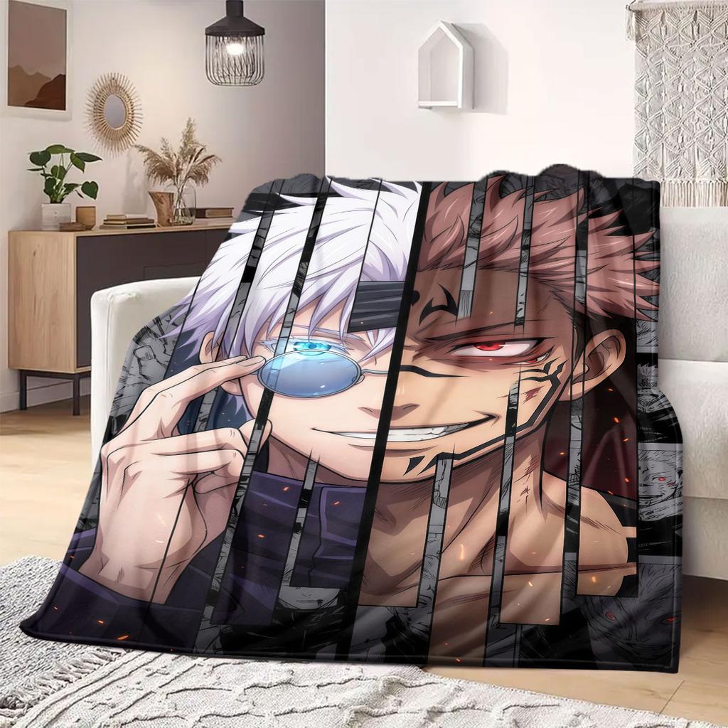 Satoru Gojo Limitless Flannel Blanket Warm,Comfortable,Suitable for Bedrooms,Sofas,Beds,Chairs,Picnics,Travel