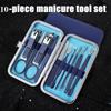 Blue Stainless Steel Nail Clippers Combination Pedicure Nail Clippers Gift Box