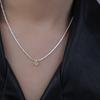 Elegant Olive Green Zircon Star Clavicle Pendant Necklace for Women