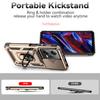 Určeno pro Xiaomi Redmi Note 12 Pro (5G)/ Pouzdro na telefon Xiaomi Poco X5 Pro Armor s kovovým kroužkem a stojánkem, ochrana objektivu fotoaparátu a nárazuvzdorné pouzdro