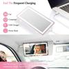 Rechargeable Makeup Mirror with Dimmable Touch 60 LEDs 3 Light Modes for Car Sun Visors Interior Accessory Quick Install