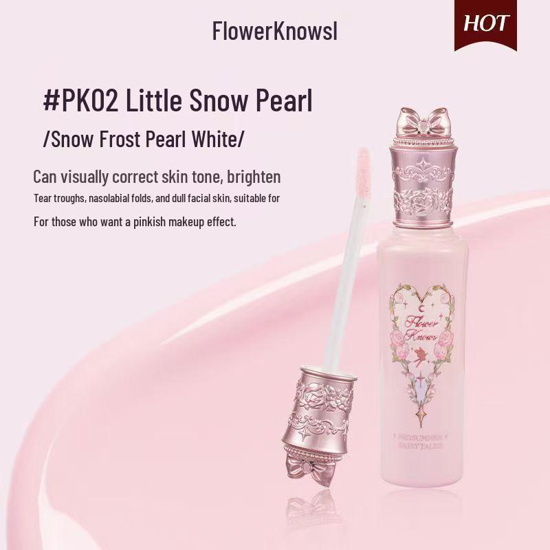 Hua Zhi Xiao Midsummer Night Brightening Concealer WH01/PK02: Long-Lasting, Sweat-Proof Coverage for Blemishes and Dark Circles.