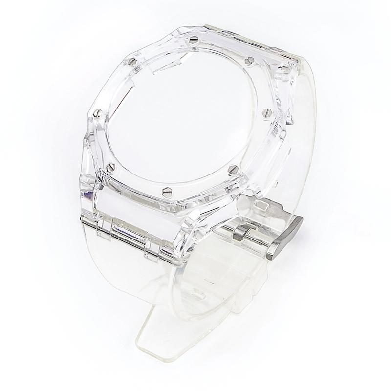 Modification Kit For Casio G-SHOCK GA-2100 GA-2110 GA-B2100 Fluororubber Strap GA2100 Men Bezel Watch Band Bracelet