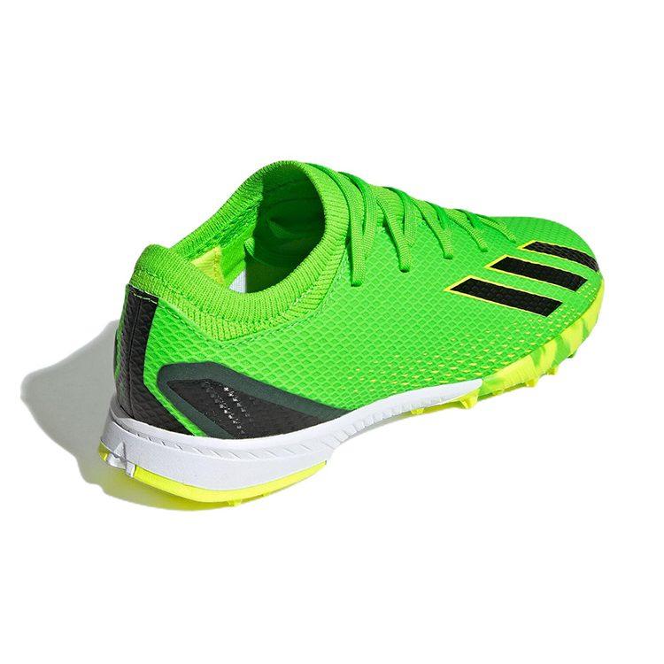 adidas X Speedportal 3 TF J Rutschfest Abriebfest Niedrig geschnitten Fußballschuhe für Kinder Neongrün Kinder GW8489