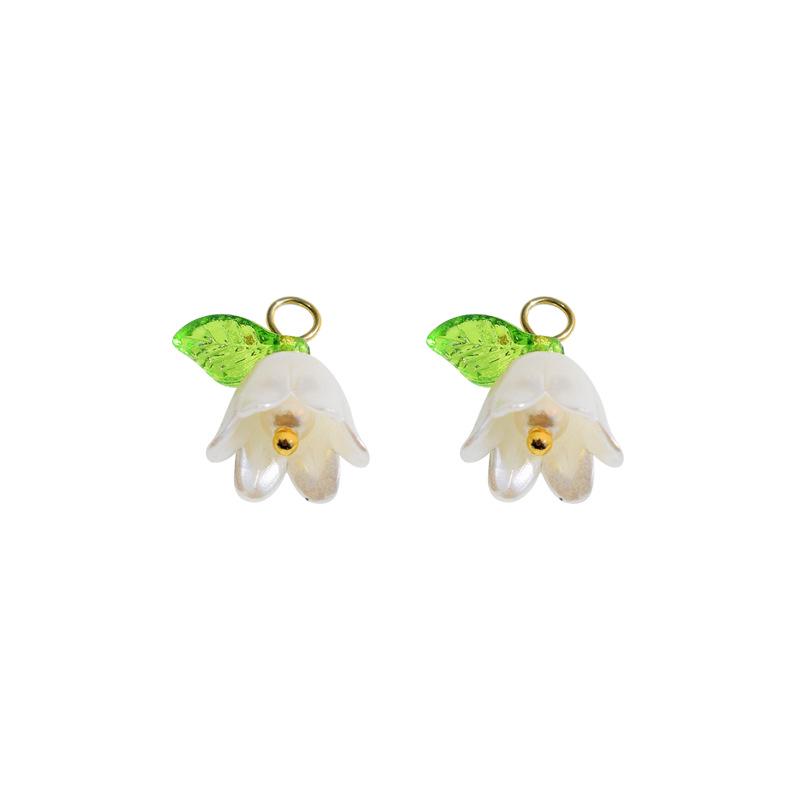 Pearl Lily of the Valley 3D Leaf Flower DIY Jewelry Kit: Bracelets, Necklaces, Earrings