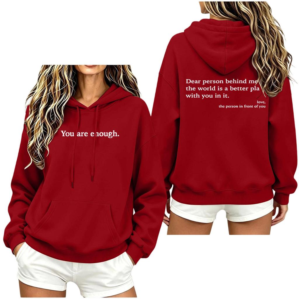 Damen Kapuzenpullover Lässiger Lockerer Pullover