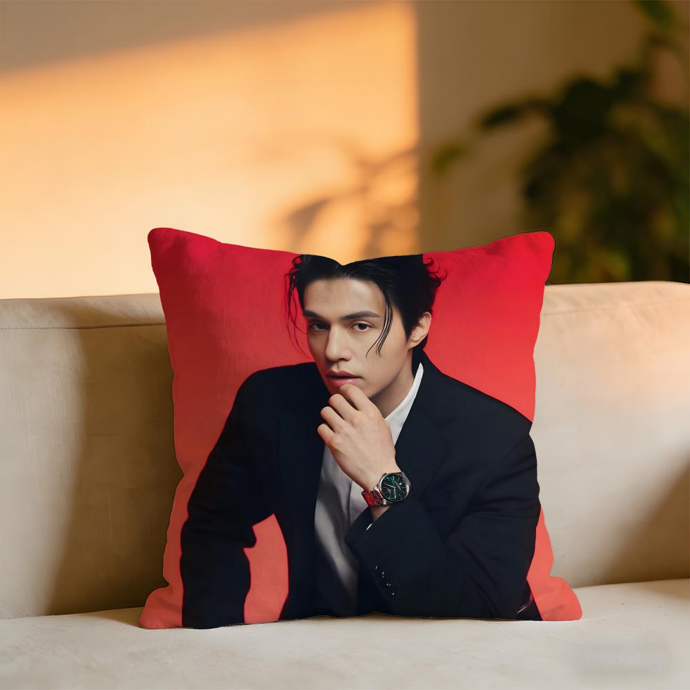 Lee Dongwook Cushion Cover Cozy Velvet Throw PillowSoft Warm Cushion For Sofa Bed