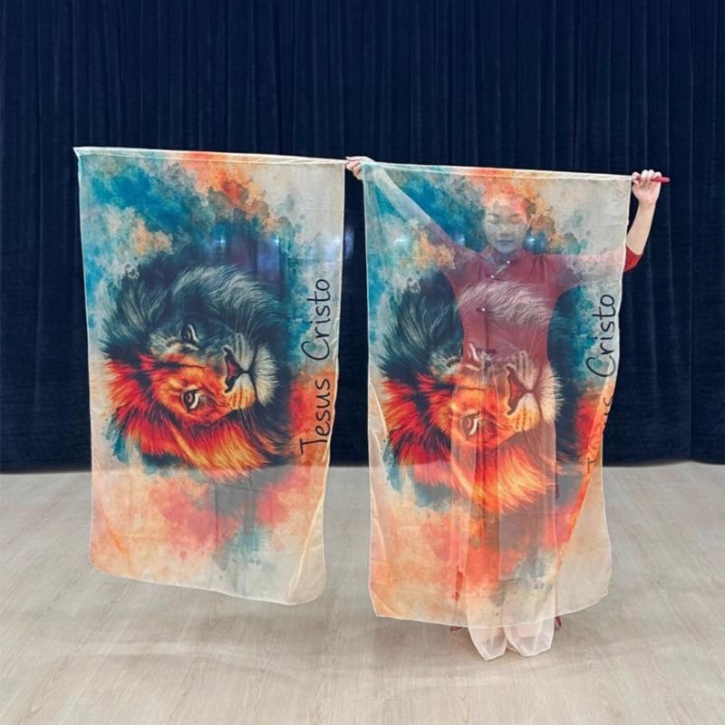 Seamlessly Edge Performances Flags Elegant Chiffons Prayer Flags for Outdoor Fitness Activity and Stage Shows