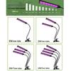 LED Plant Grow Light: 12V Clip-On Full Spectrum with Dimming & Timing for Seedling Sunlight Imitation