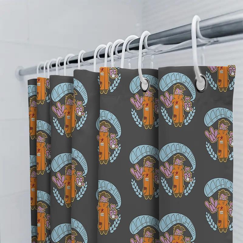 Unframed Bathroom Shower Curtain Farmhouse Decor Vintage Floral Patterned Fabric Waterproof Modern Home Decor For Shower