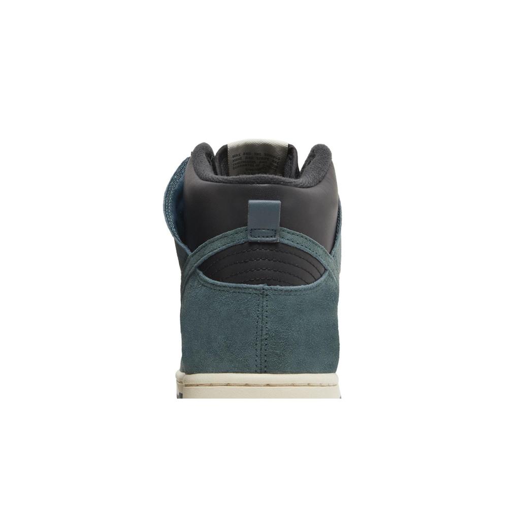 Nike Dunk High Premium 'Faded Spruce' (Unisex) Black / Black / Light Cream / Faded Spruce Skateboard Shoes DQ7679 002
