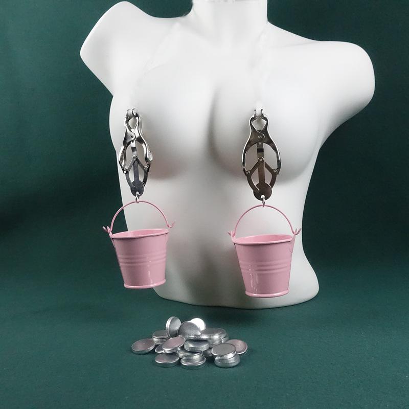 Heavy-Duty Butterfly Nipple and Clitoral Clamp Set for Intense Sensation