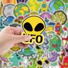 50 UFO Graffiti Stickers Car Mobile Phone Water Cup Decorative Stickers Notebook Waterproof Creative Hand Note Stickers
