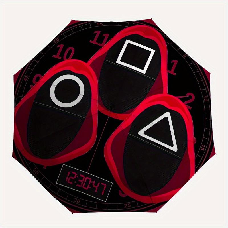 

1pc Squid Game Korean Drama Themed High-quality Umbrella,Automatic Opening and Closing Umbrella,Multi-functional Umbrella G0811236