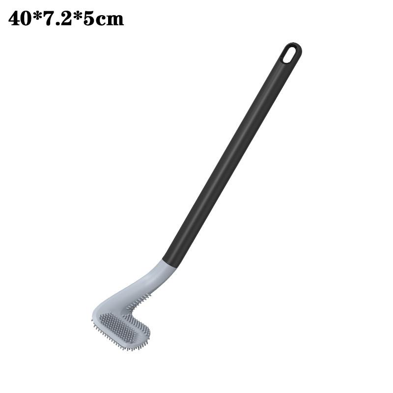 

Golf Style Toilet Brush Household Toilet Brush Long Handled Soft Rubber Toilet Brush Wall Mounted No Drill Cleaning Brush