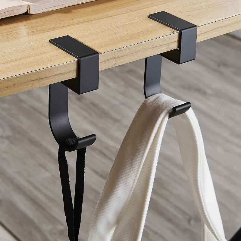 1Pc Student Backpack Hooks Office Desks Mobile Hanging Bag Hooks Divine Tools Desks Side Tables Portable Practical Hooks