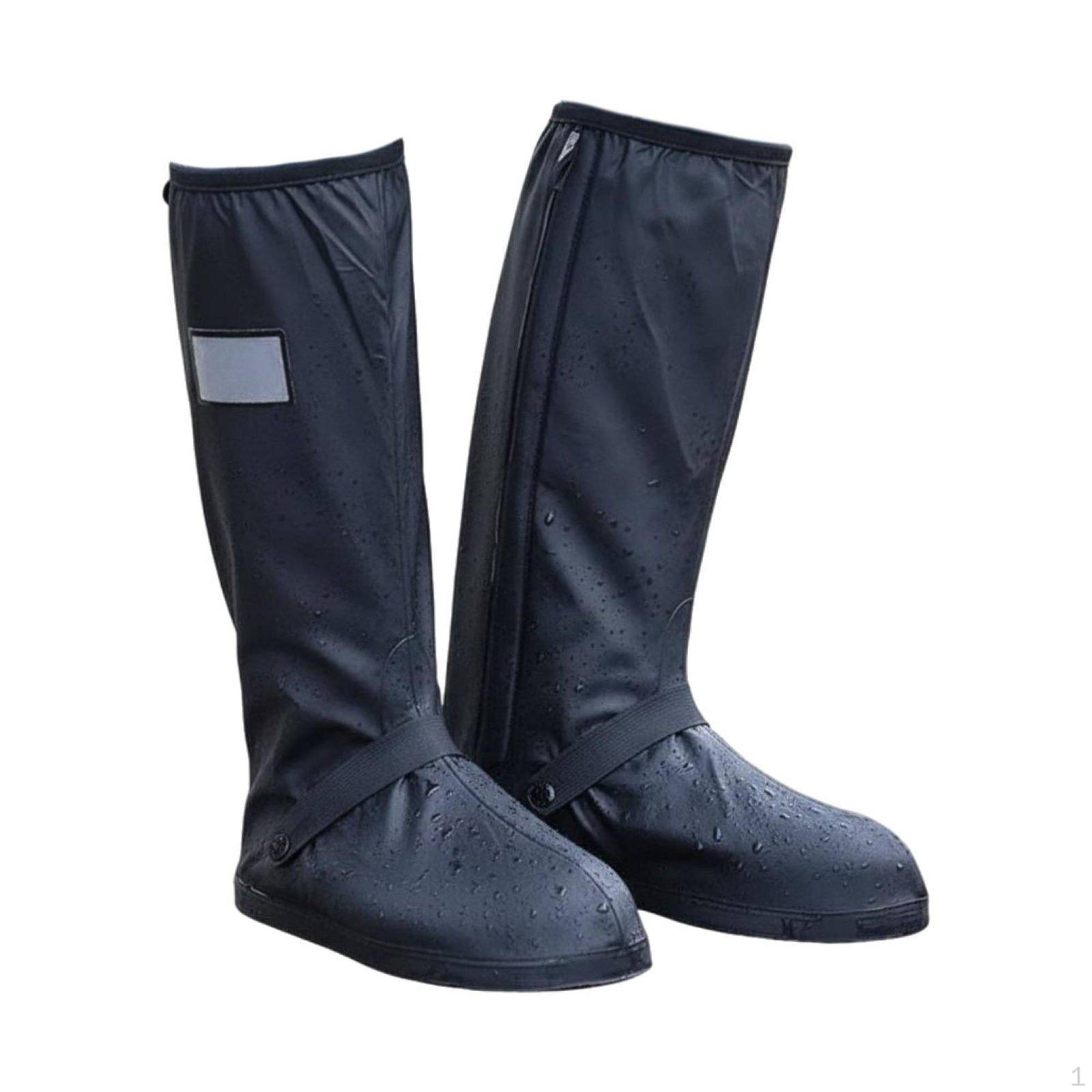 ExtendedLeg Rain Boot Cover Thickened AntiSlip Sole Waterproof Shoe WearResistant Reusable