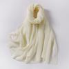 Large Size Pleated Hijab Scarf For Women Muslim Daily Wear