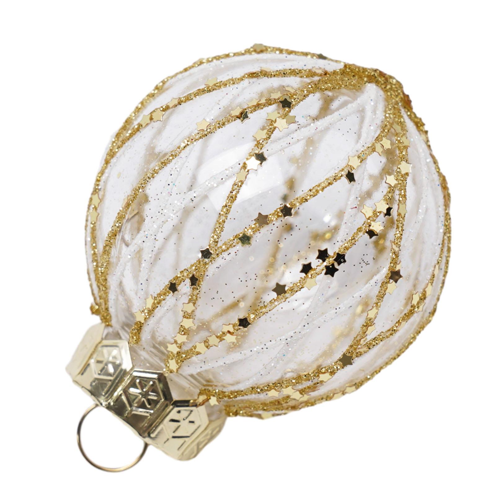 

For Holiday Wedding Party Christmas Balls PET Pendant золотой