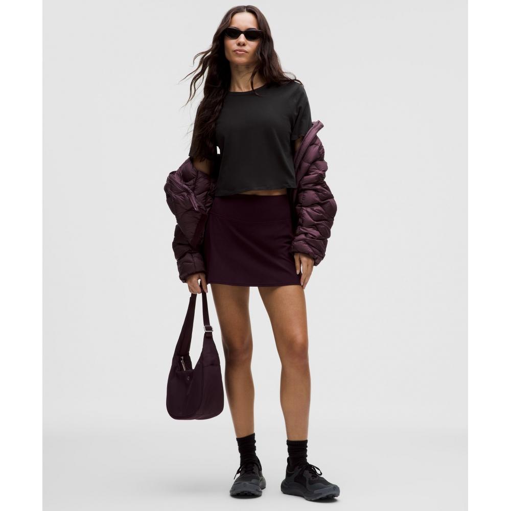 Lululemon Tie Hem HeavyweighT CoTTon T shirT Black