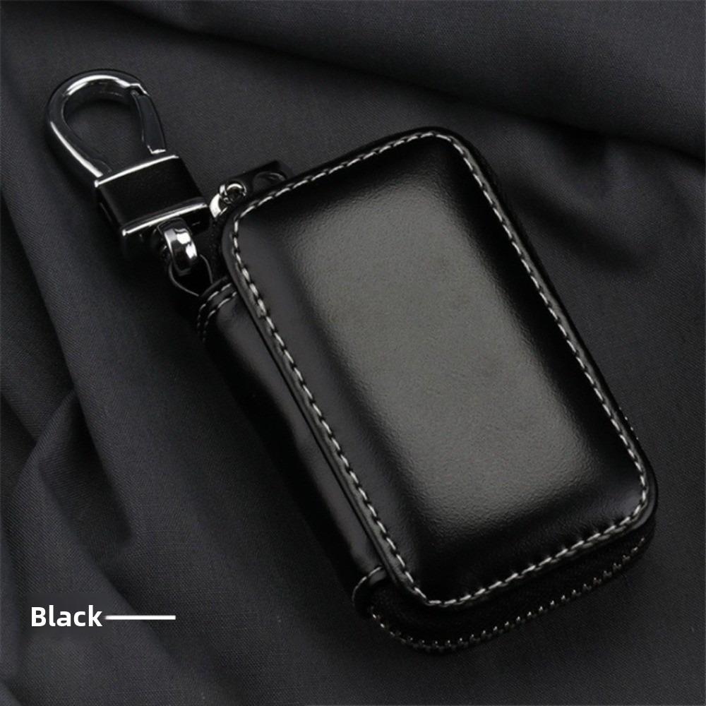 

Fashion Leather Keychain Pouch Key Wallets Storage Bag Car Key Case Cover Zipper Bag Key Holder Organizer Men Women чёрный